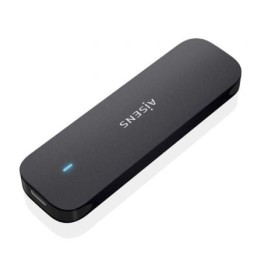 Caja externa M.2 NVMe AISENS ASM2-024B Aluminio Negro USB 3.2 Gen2 Plug and Play