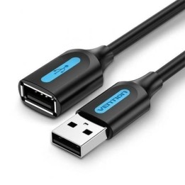 Cable USB Alargador Vention CBIBJ 2.0 5m Macho-Hembra 480Mbps Negro