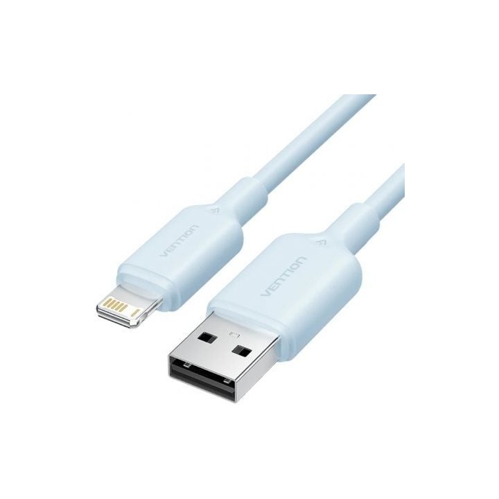 Cable Vention LAMSF USB 2.0 Lightning 1m Azul 480Mbps 2.4A Macho-Macho