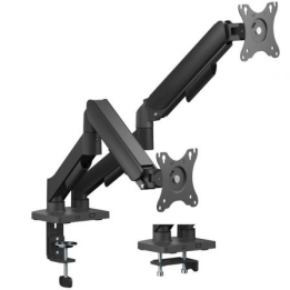 Soporte de Mesa AISENS DT32TSR-357 Contrapeso 2 Monitores 17-32″ Brazo Articulado Negro