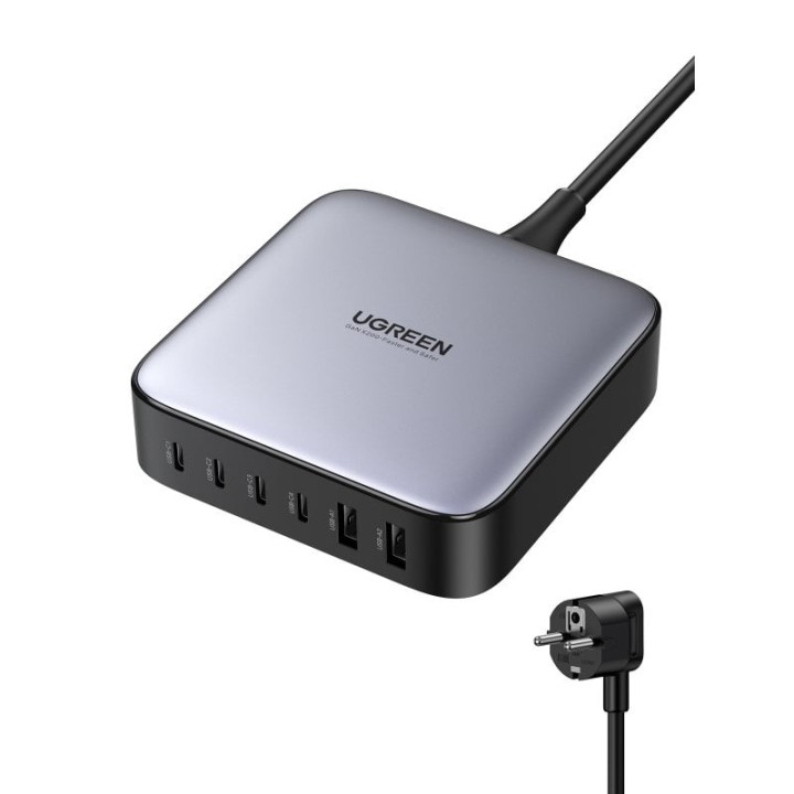 Cargador Ugreen Nexode 200W 2xUSB-A 4xUSB-C Desktop Compacto Alta Potencia