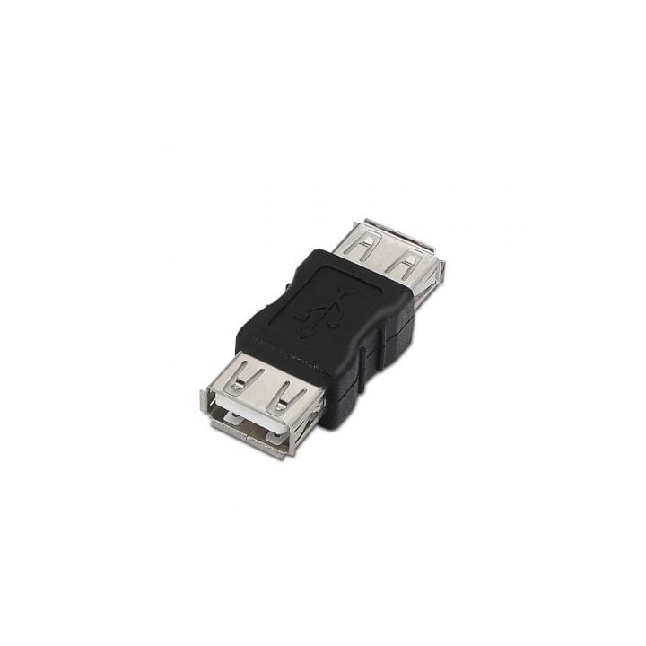Adaptador USB Aisens A103-0037 USB 2.0 Hembra a Hembra Negro RoHS