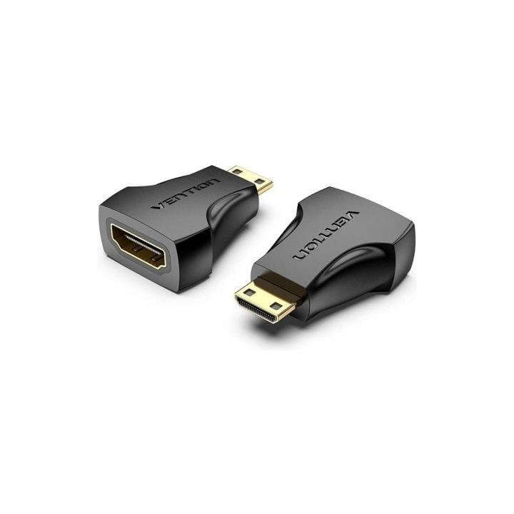 Adaptador HDMI VENTION AISB0 Mini HDMI Macho a HDMI Hembra chapado en oro 4K@30Hz