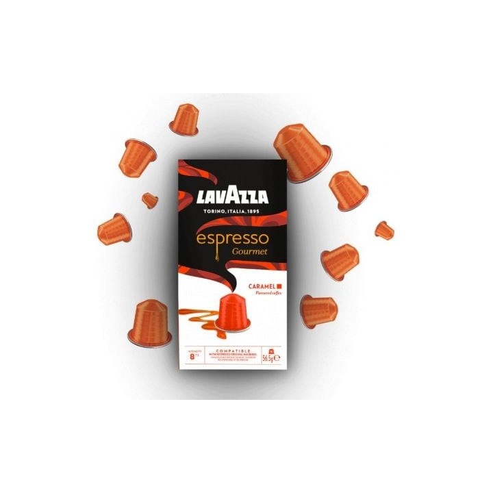Cápsula LAVAZZA Espresso Gourmet Caramel Arábica Centro y Sudamérica Nespresso 10uds