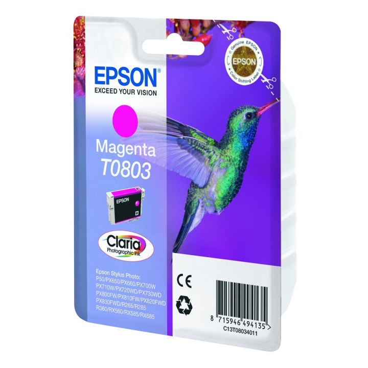 Tinta Epson T0803 Magenta Photo 7.4ml (C13T08034011)