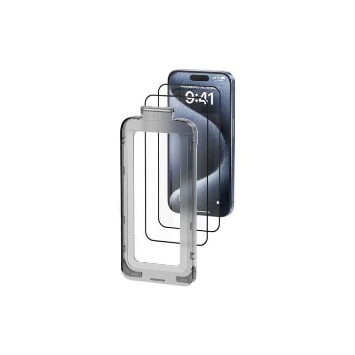 Protector de pantalla Vention KUPTCB-20 9H 0.3mm HD para iPhone 16 Pro (2 unidades)