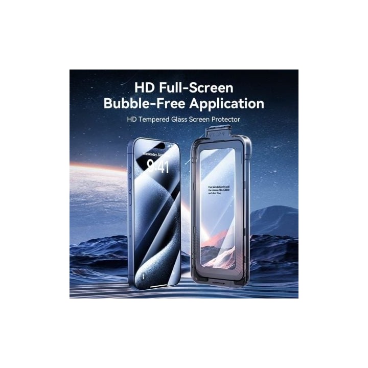Protector de pantalla Vention KUPTCB-20 9H 0.3mm HD para iPhone 16 Pro (2 unidades)