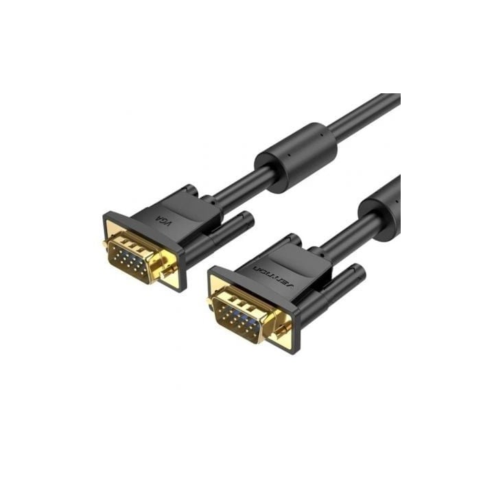 Cable VGA Vention DAEBD 50cm chapado en oro blindado resolución 1080P Negro