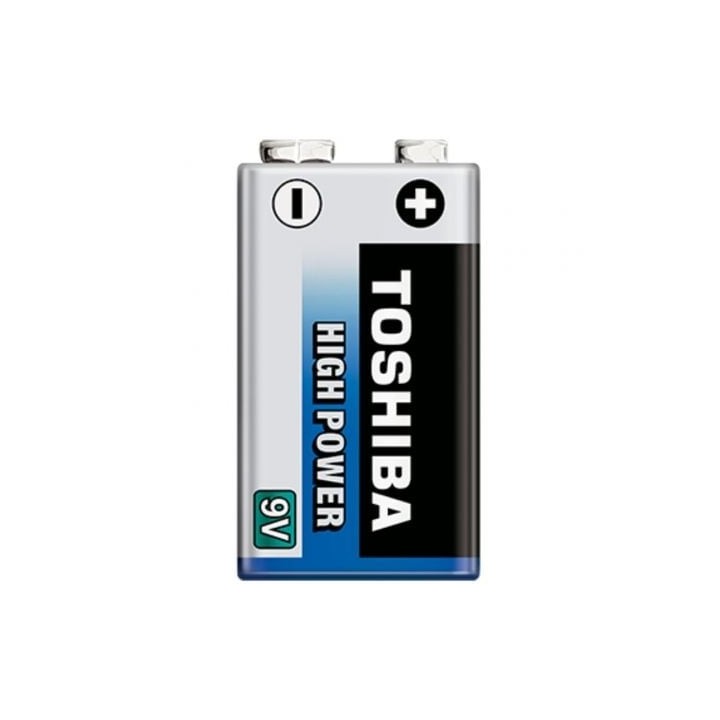 Pila TOSHIBA 6LR61 9V Alcalina Alto Rendimiento Sin Metales Pesados