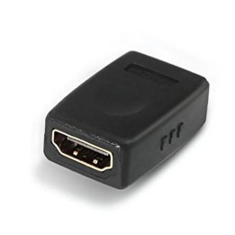 Adaptador HDMI Nanocable Hembra-Hembra Oro 24K 10,2Gbps WQXGA 120Hz Negro