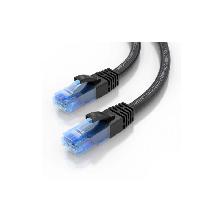 Cable de red RJ45 AISENS A135-0842 Cat.6 AWG26 CCA UTP 75cm Negro