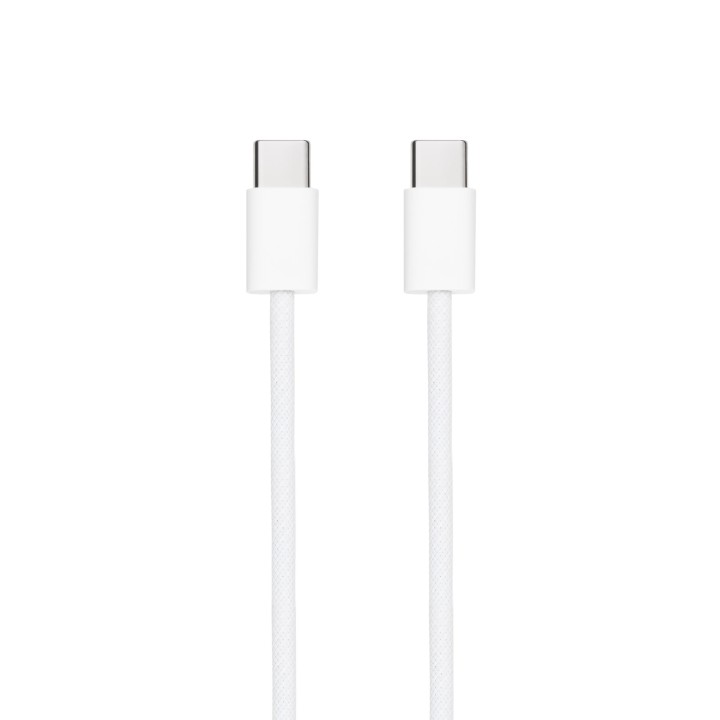 Cable USB-C Nanocable 10.01.6001-CO 60W 3A 1m Blanco Carga Rápida Algodón