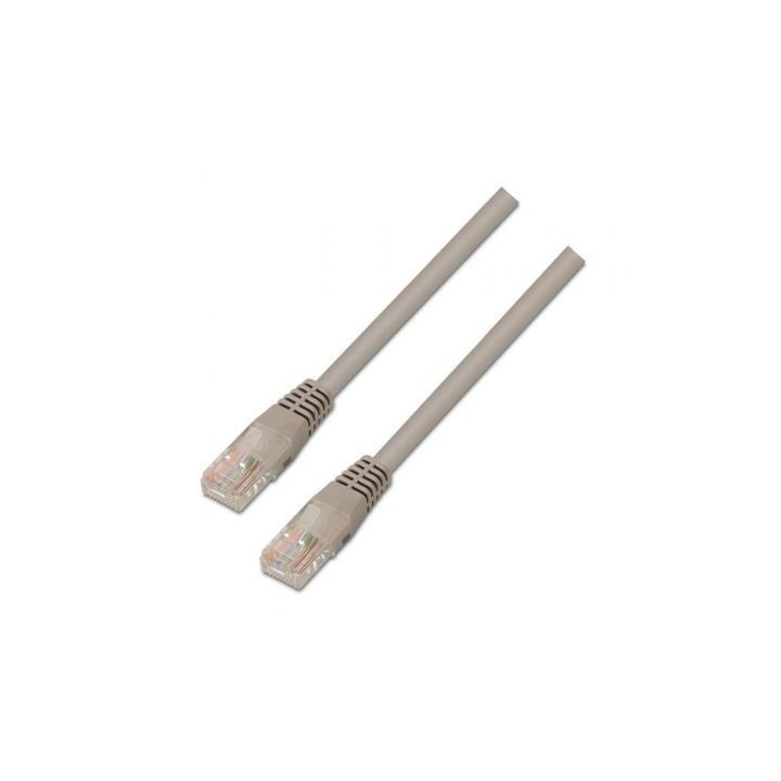 Cable red AISENS A135-0233 Cat6 UTP 7m RJ45 gris 100% cobre AWG24 OFC