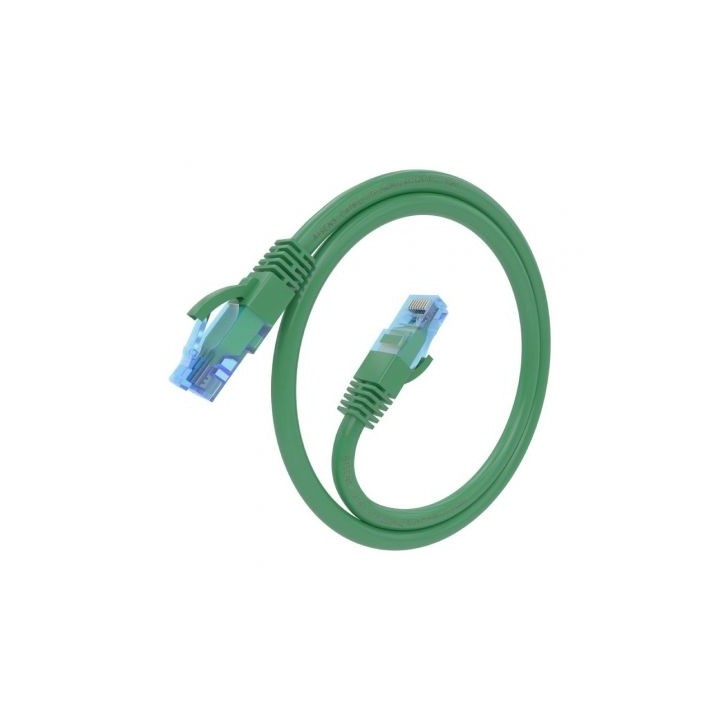 Cable de red AISENS A135-0807 RJ45 Cat.6 50cm Verde AWG26 CCA UTP