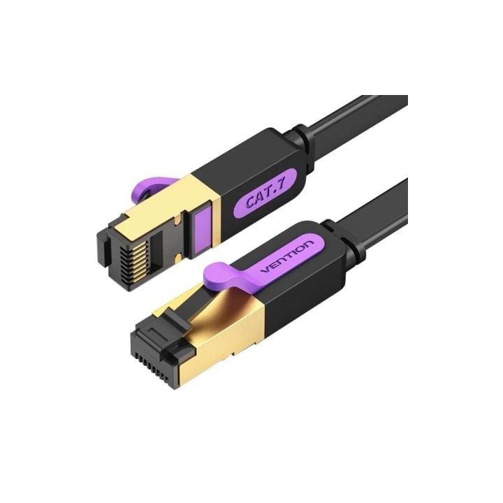 Cable de red Vention ICABG Cat.7 1.5m STP RJ45 10Gbps Negro