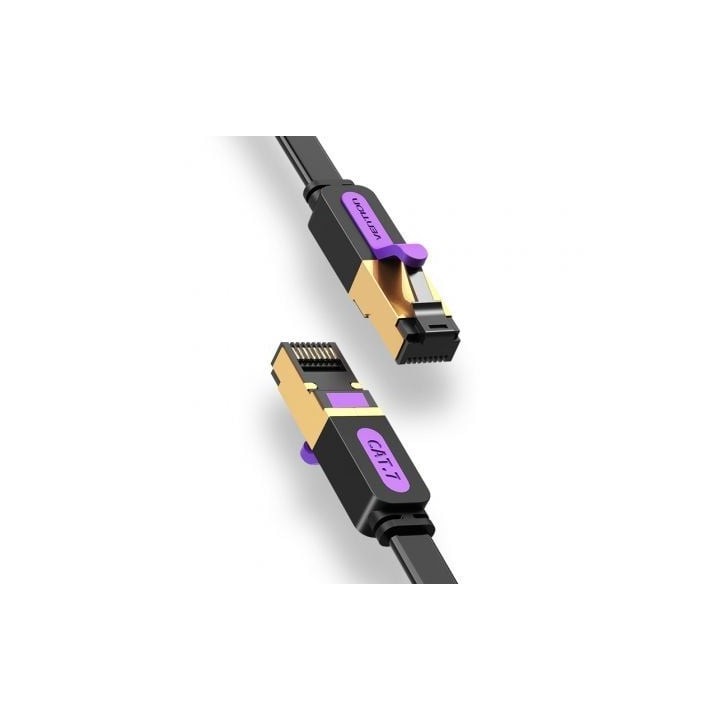 Cable de red Vention ICABG Cat.7 1.5m STP RJ45 10Gbps Negro