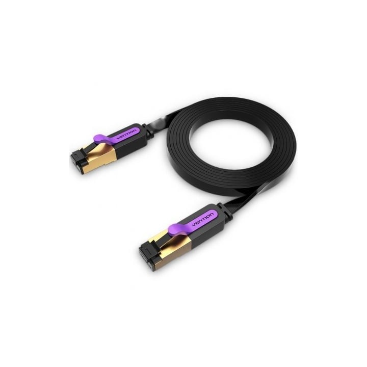 Cable de red Vention ICABG Cat.7 1.5m STP RJ45 10Gbps Negro