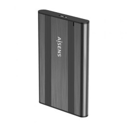 Caja Externa 2.5″ AISENS ASE-2526GR Aluminio Gris USB 3.1 SATA Instalación Sin Tornillos
