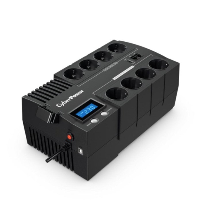 Sai CyberPower 1200VA Batería Plomo Ácido Autonomía Extendida LCD AVR 8 Salidas Protección USB