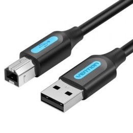 Cable USB Vention COQBL 2.0 Tipo-B a Tipo-A 480Mbps 10m Negro