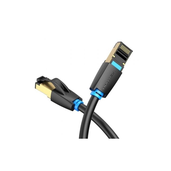 Cable de red Vention IKABD Cat.8 RJ45 SFTP 50cm 40Gbps 2000MHz Negro