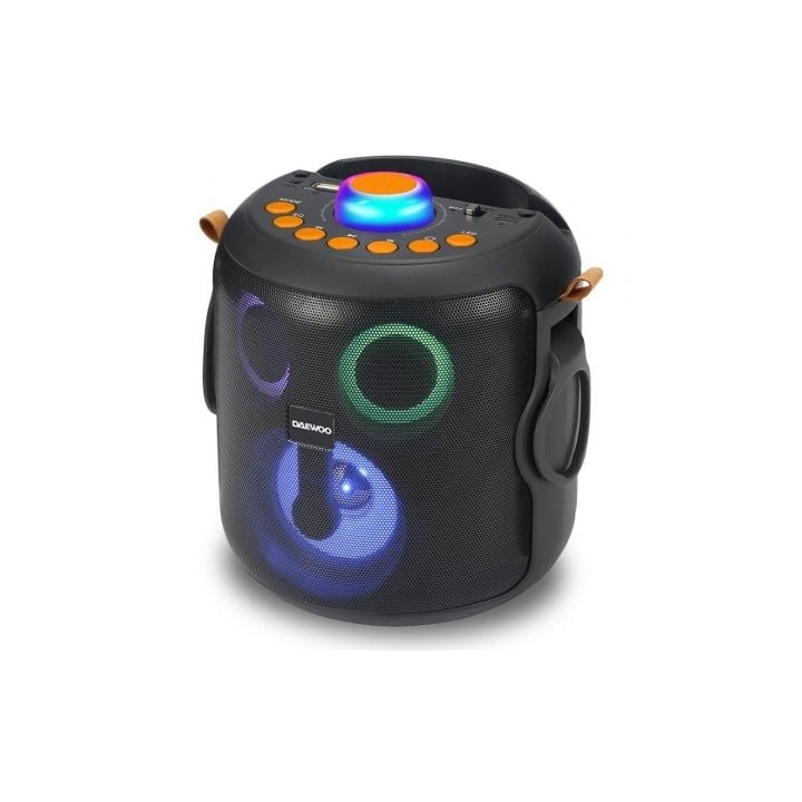Altavoces Daewoo Karaoke Inalámbricos Bluetooth 15W con micrófono y luces LED