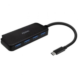 Hub AISENS 4 puertos 5Gbps modelo A109-0715 ultradelgado protección sobrecorriente