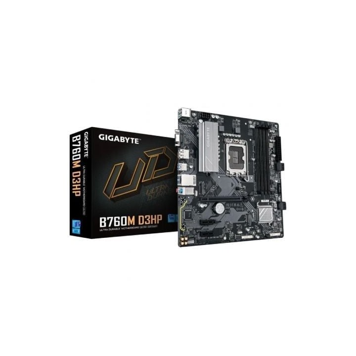 Placa Base Gigabyte B760M D3HP Intel B760 LGA1700 Micro ATX Dual M.2 DDR5 RAID