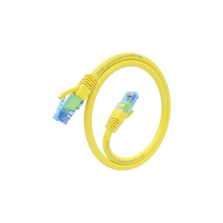 Cable de red AISENS A135-0838 Cat.6 5m AWG26 CCA UTP Amarillo