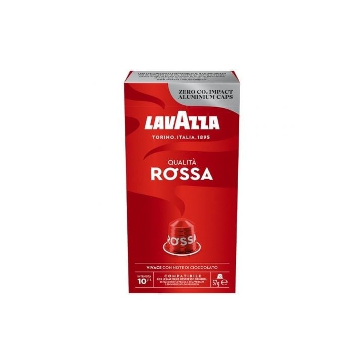 Cápsula Lavazza Qualità Rossa para Nespresso 10 uds Arábica Robusta Tueste Medio Chocolate