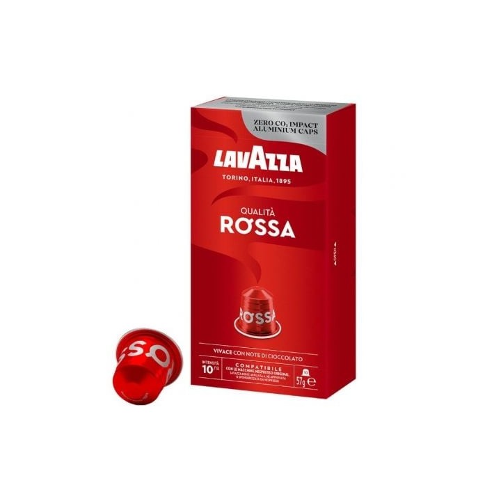 Cápsula Lavazza Qualità Rossa para Nespresso 10 uds Arábica Robusta Tueste Medio Chocolate