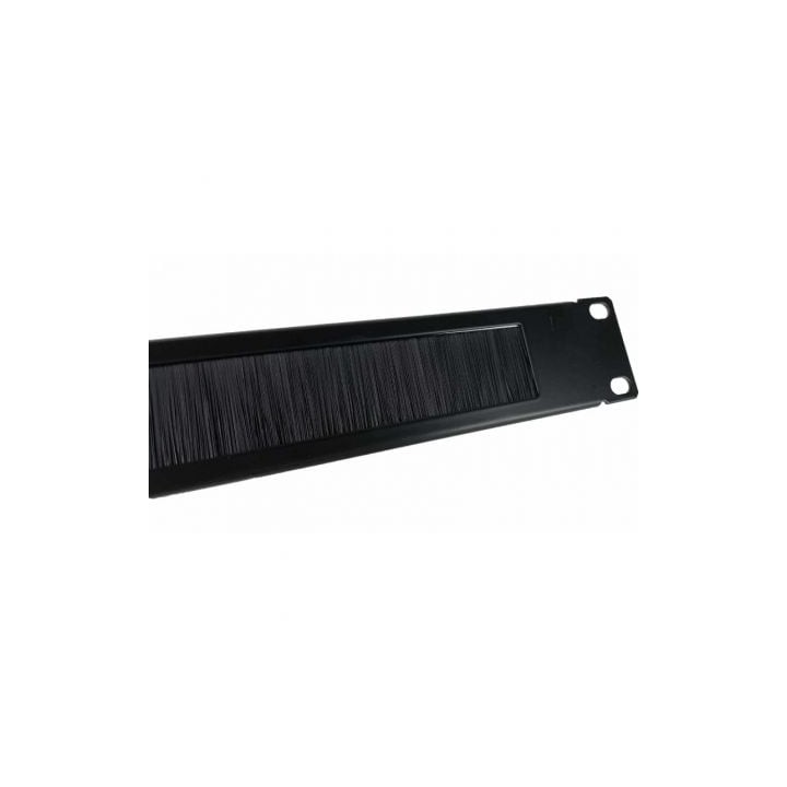 Panel Guía Cables Phasak PA 1901 1U Rack 19″ Negro Cepillo Integrado