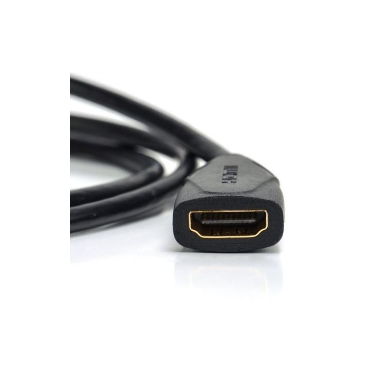 Cable Micro HDMI Vention ABBBF 4K 1m 34AWG Cobre Libre de Oxígeno Negro
