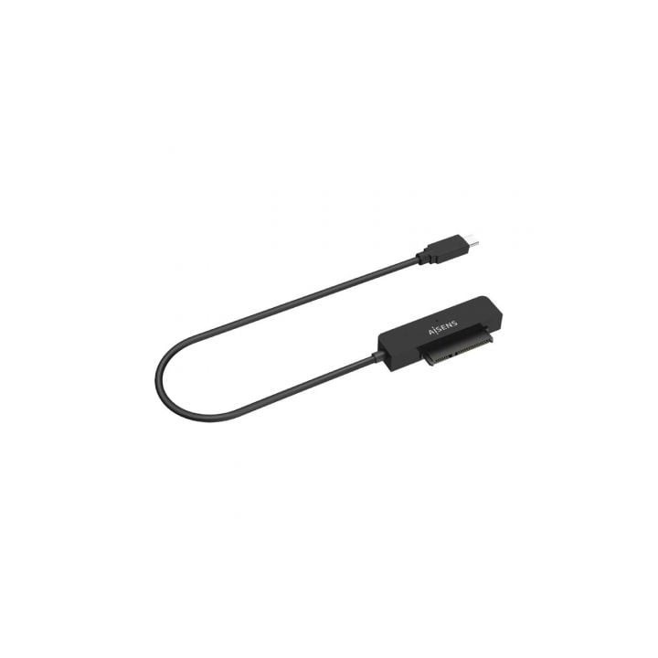 Adaptador 2.5 USB-C 3.1 Gen1 AISENS ASE-25C04B ABS Negro compacto UASP LED