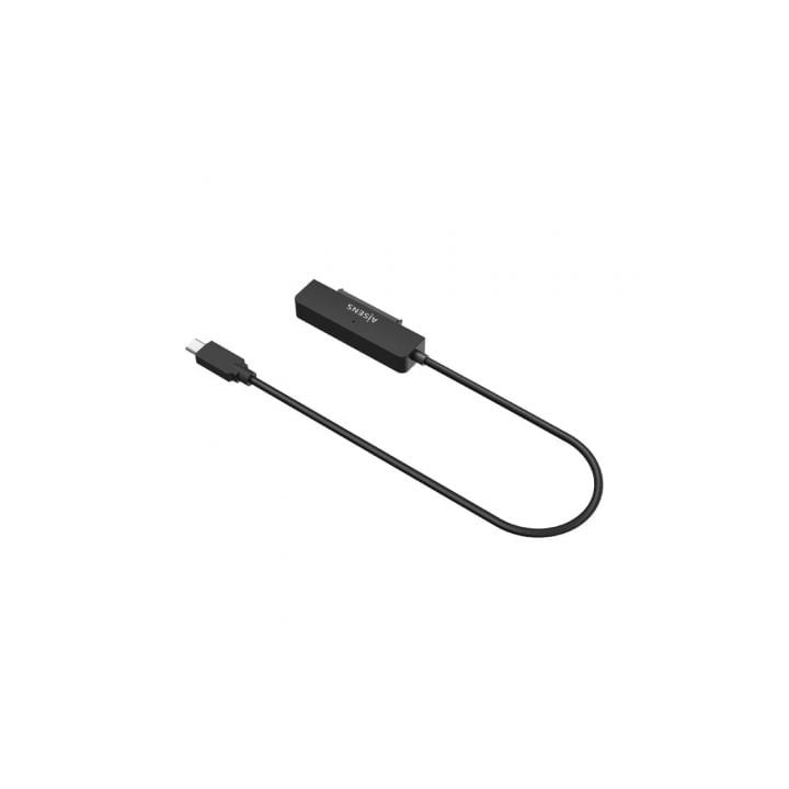 Adaptador 2.5 USB-C 3.1 Gen1 AISENS ASE-25C04B ABS Negro compacto UASP LED