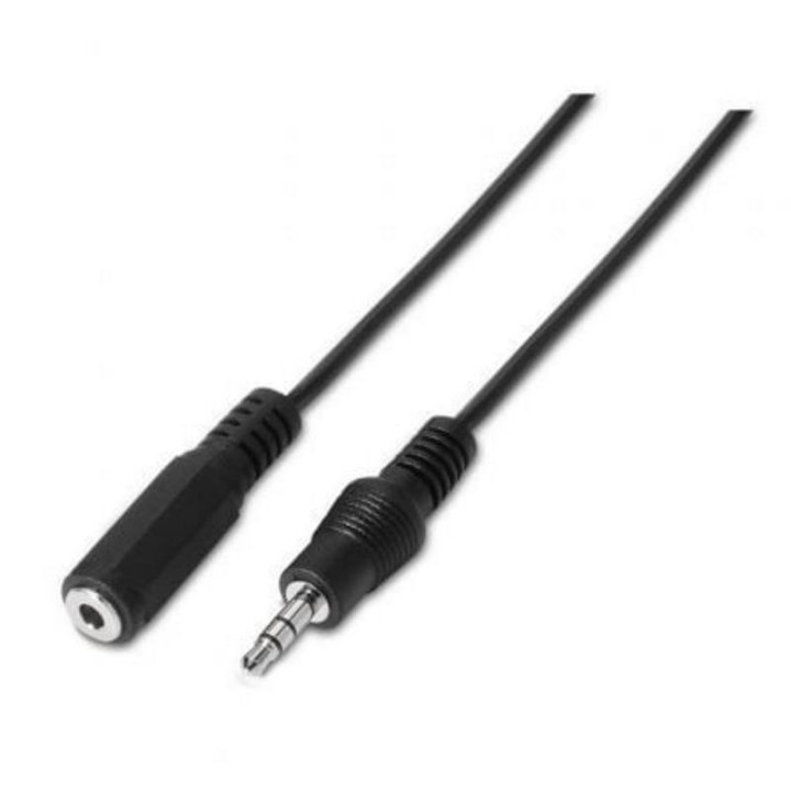Cable AISENS A128-0146 Jack 3.5 Macho-Hembra 3m Negro
