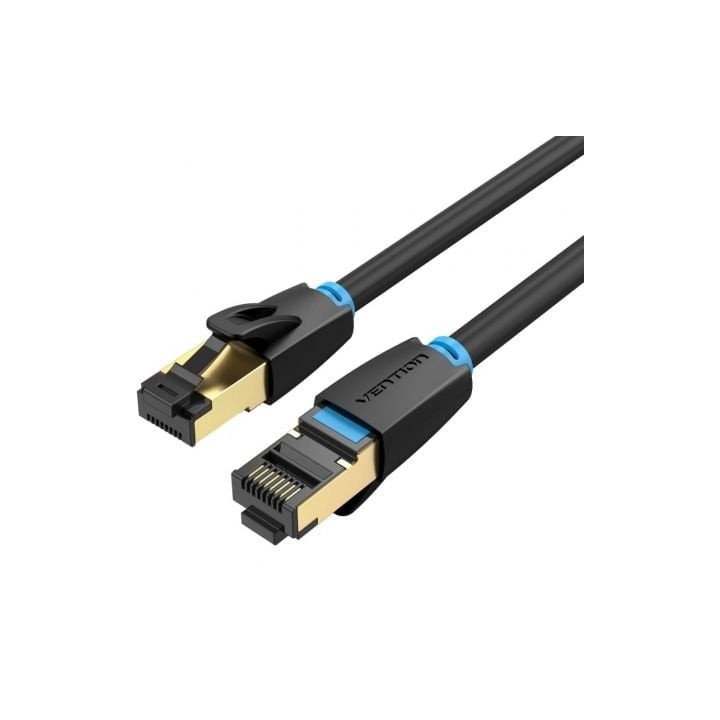 Cable de Red Vention IKABL Cat.8 RJ45 SFTP 10m 40Gbps 2000MHz Negro