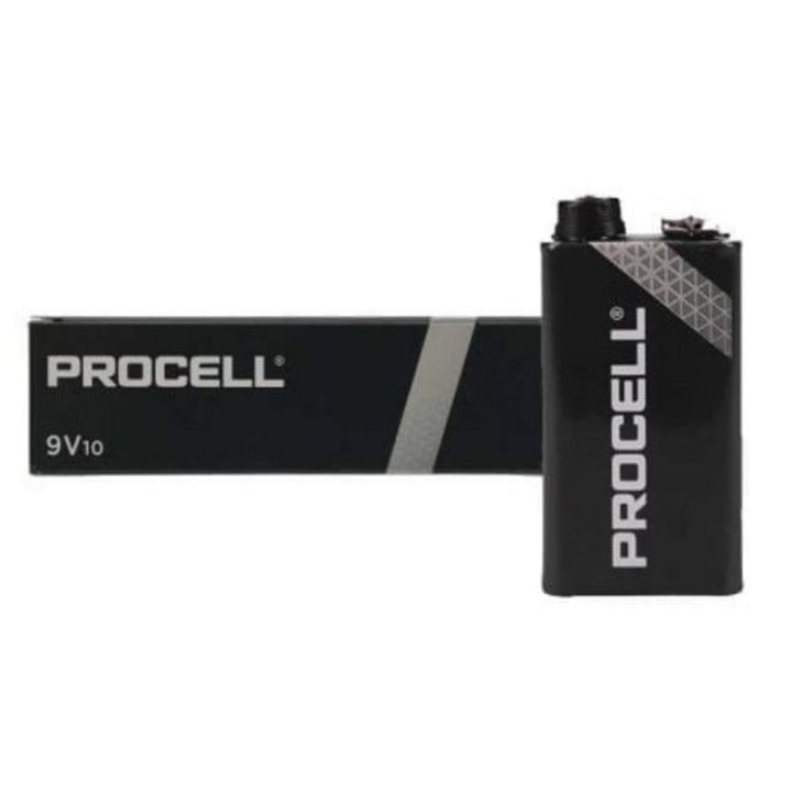 Pila Duracell PROCELL ID1604IPX10 9V Alcalina Pack de 10 Zn/MnO2 673mAh