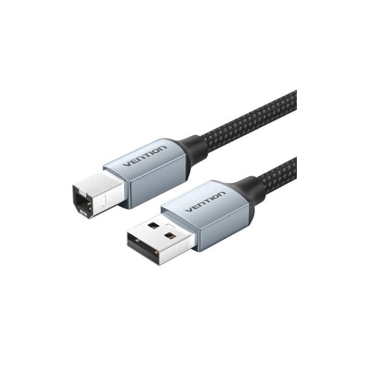 Cable USB Vention CTTHF 1.5m USB 2.0 A Macho a B Macho 480Mbps Gris