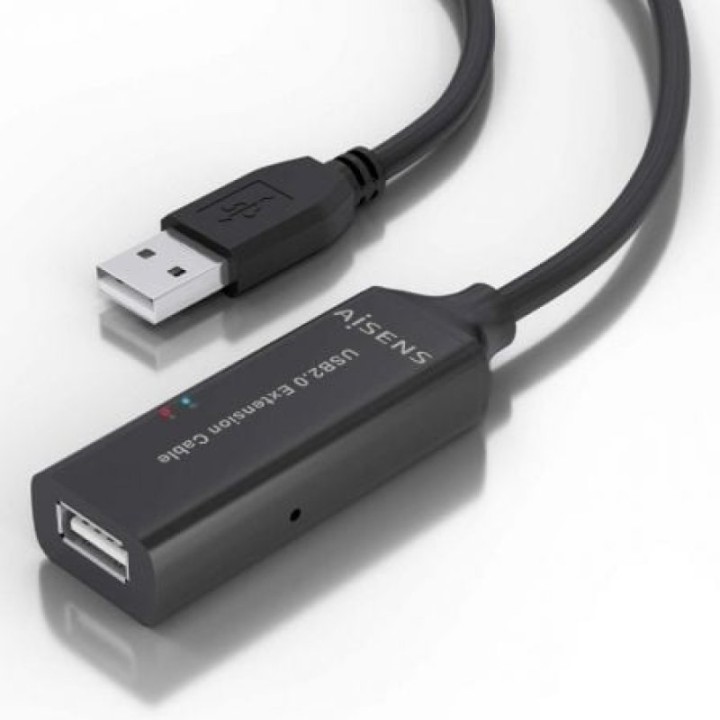 Cable alargador USB AISENS A101-0914 5m con amplificador USB 2.0 Negro