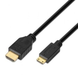 Cable HDMI AISENS A119-0114 1.8m Mini HDMI Macho/Macho 3D Oro Negro