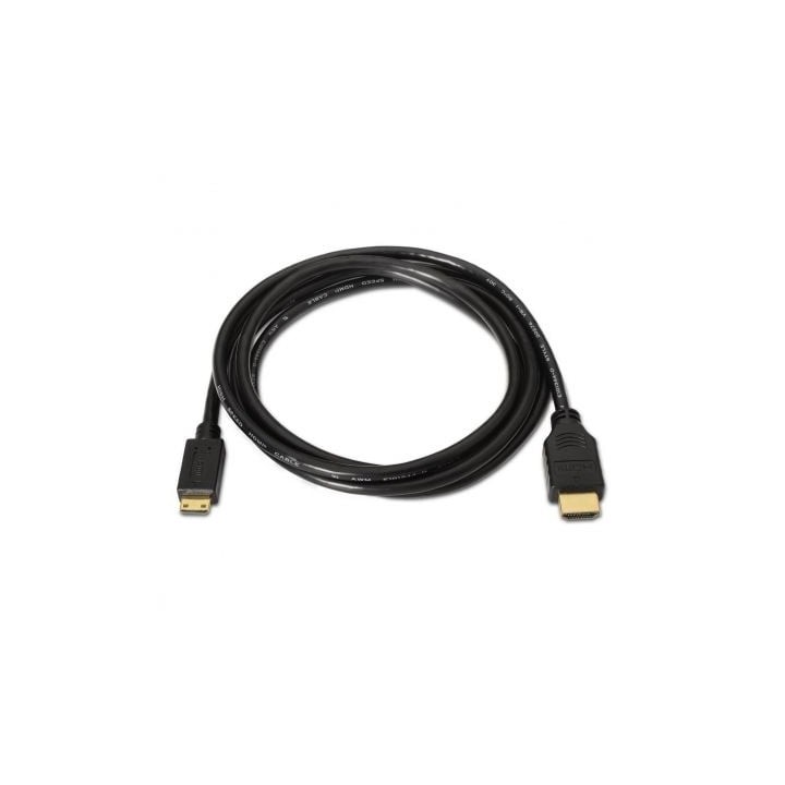 Cable HDMI AISENS A119-0114 1.8m Mini HDMI Macho/Macho 3D Oro Negro