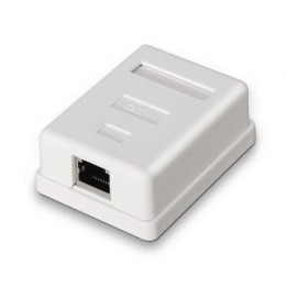Roseta de superficie AISENS A139-0303 Cat.6 FTP 1 toma RJ45 blanca