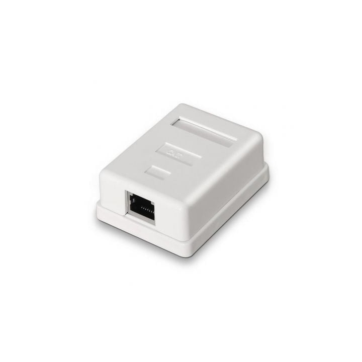 Roseta de superficie AISENS A139-0303 Cat.6 FTP 1 toma RJ45 blanca