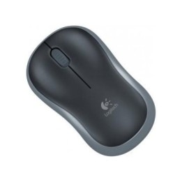 Ratón Logitech inalámbrico 1000 DPI ergonómico 3 botones gris alcance 10m