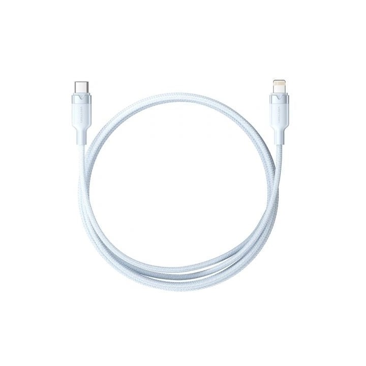 Cable Vention LALSF USB-C Lightning 1m Azul 27W 480Mbps Algodón Trenzado