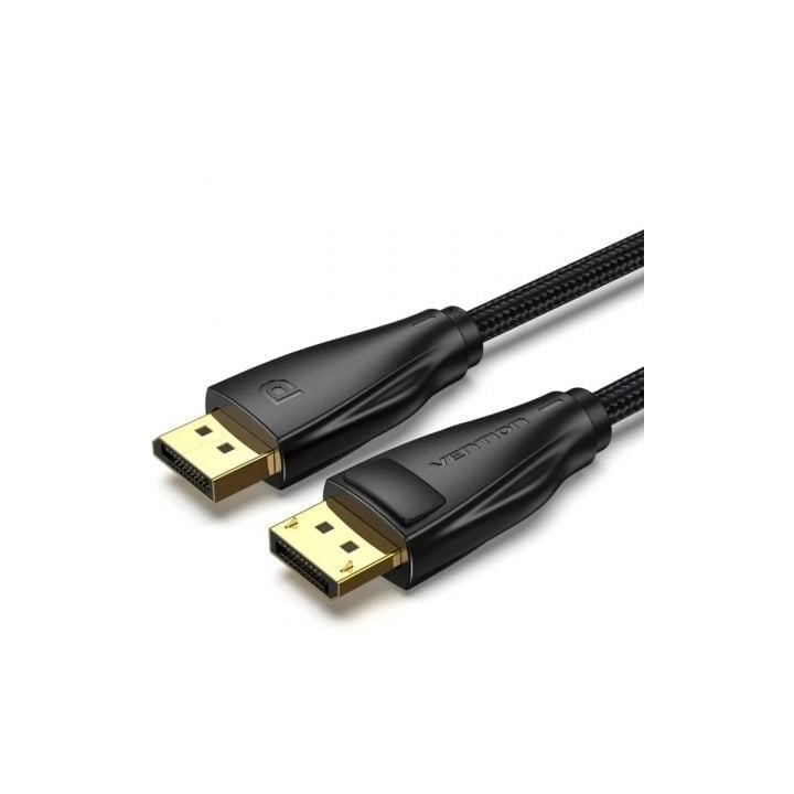 Cable DisplayPort Vention HCCBI 1.4 8K 3m negro, DP macho a macho, cobre trenzado