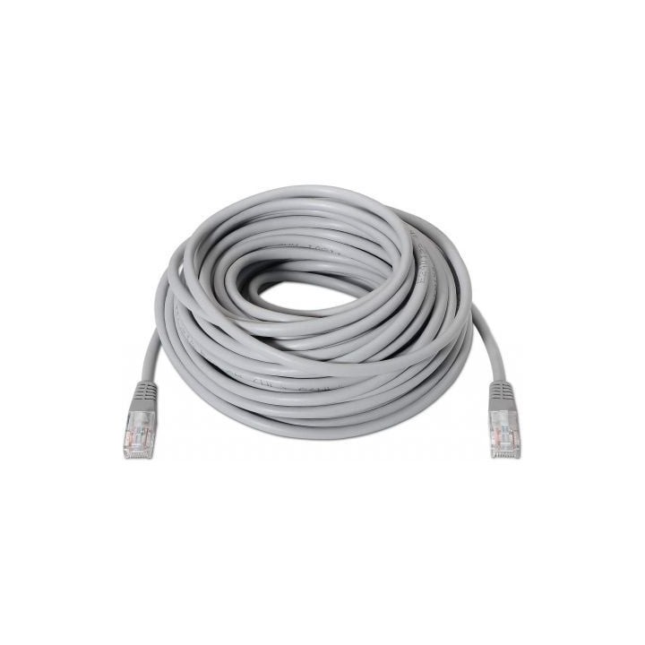 Cable de red AISENS A135-0234 Cat.6 RJ45 UTP 10m AWG24 100% cobre gris