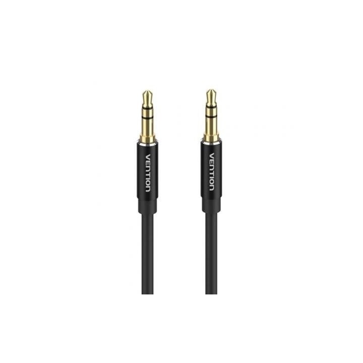 Cable estéreo Vention BAXBF 1m Jack 3.5mm macho chapado en oro, aluminio negro