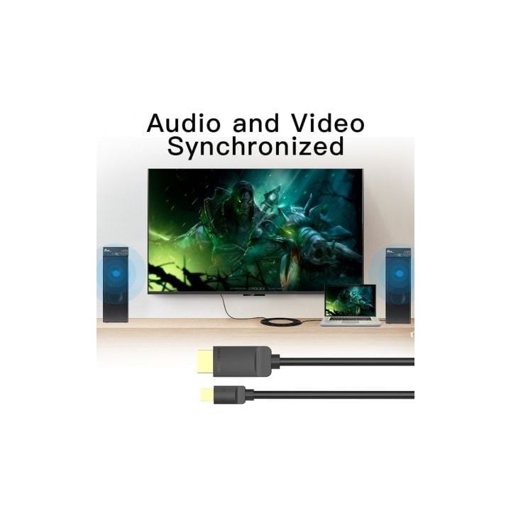 Cable conversor Vention HABBG Mini DisplayPort a HDMI 1080P 1.5m negro